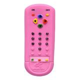 Mordedor Brinquedo Controle Remoto Macio Para Bebê Cor Rosa