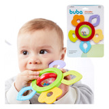 Mordedor Chocalho De Bebe Giratório Brinquedo Infantil Buba Cor Única