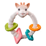 Mordedor Infantil Aro Colorido 100% Natural Sophie La Girafe Cor Branco Girafa