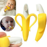 Mordedor Massageador Gengiva Bebê Escova Banana Dentinhos 