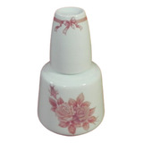 Moringa Copo Porcelana Decoração Flor Detalhes Rosa 800 Ml.