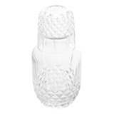 Moringa Vidro Diamante Lyor Garrafa 500ml Copo Tampa 145ml