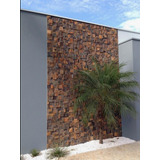 Mosaico Pedra Ferro Basalto 3d Parede 30x30cm Osasco 