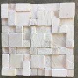 Mosaicos Pedras São Thomé Branco Variadinho