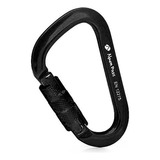 Mosquetão Aluminio Hms Trava Automática Alpen Pass En12275 Cor Preto