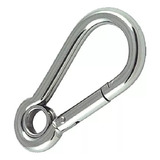 Mosquetão Engate Rápido C/ Olhal Aço Inox 10mm X 100mm