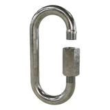 Mosquetão Oval Aço Carbono 12x107mm Trava Rosca 1130kg
