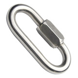 Mosquetão Oval Em Inox  5x49mm