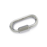 Mosquetão Quick Link Oval Malha Rápida 8 Mm Aço Inox Náutico