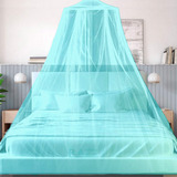 Mosquiteiro Azul Cama De Casal Extra King Gigante E Beliche