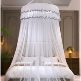 Mosquiteiro Teto Casal Gigante Luxuoso Super King Microfuros
