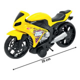 Moto 1600 De Brinquedo Infantil 35cm