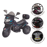 Moto Eletrica Grande 12v Sprint Turbo Biemme Cor Preto