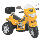 Moto Elétrica Infantil Biemme Sprint Turbo Amarela Com Capac
