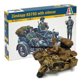Moto Zundapp Ks750 With Sidecar - 1/35 - Italeri 0317