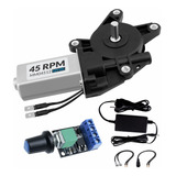 Motor 12v Dc Com Redução 45 Rpm + Fonte + Controlador Pwm