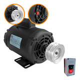 Motor 2hp Alta Rotação 110/220v C/ Polia E Chave Elétrica