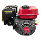 Motor Gasolina 7hp Branco B4t 4 Tempos Polia Eixo Furo 19mm