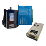 Motor Nema34 45kgf.cm Com Encoder (easy Servo)+ Driver+fonte