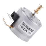 Motor Toca Disco Vitrola Dc9 12v 33 45 78 Eixo Longo