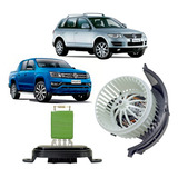 Motor Ventilador Ar Condicionado Vw Amarok + Resistência 