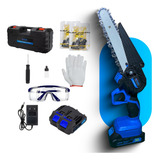 Motosserra Elétrica Sem Fio Recarregável 2 Baterias 36v 15cm