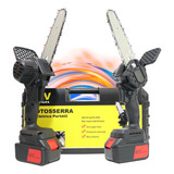 Motosserra Moto Serra Portátil A Bateria Potente 600w Mini