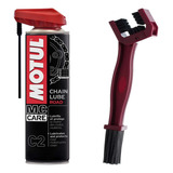 Motul C2 Chain Lube 400ml + 1 Escova Lubrificante Corrente