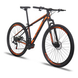 Mountain Bike Alfameq Atx Aro 29 17 21v Freios De Disco Mecânico Câmbios Indexado Mtb Cor Preto/laranja