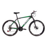 Mountain Bike Alfameq Zahav Aro 26 17 21v Freios De Disco Mecânico Cor Preto/verde