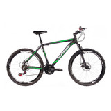 Mountain Bike Alfameq Zahav Aro 26 17 21v Freios De Disco Mecânico Cor Preto/verde