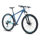 Mountain Bike Audax Bike Fun Ride Adx 100 2024 Aro 29 17.5 18v Freios De Disco Hidráulico Câmbios Shimano Alivio Tourney Y Shimano Tourney Ty500 Cor Azul-turquesa