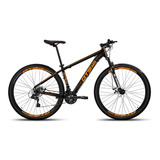 Mountain Bike Gts Pro M5 Techs Aro 29 15  21v Freios De Disco Mecânico Câmbios Shimano Cor Preto/laranja