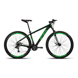 Mountain Bike Gts Pro M5 Techs Aro 29 21  21v Freios De Disco Mecânico Câmbios Shimano Cor Preto/verde