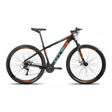 Mountain Bike Gts Pro M5 Urban Aro 29 17 Câmbios Shimano Cor Preto/azul-celeste/laranja