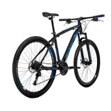 Mountain Bike Gtsm1 Ride New Aro 29 Freio À Disco Mecânico Câmbios Gts Tsi 21v Cor Preto/azul Quadro 17