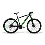 Mountain Bike Gtsm1 Ride New Aro 29 Freio À Disco Mecânico Câmbios Gts Tsi 21v Cor Preto/verde Quadro 21