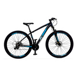 Mountain Bike Ksw Xlt Mtb Aro 29 19 24v Freios De Disco Mecânico Câmbios Shimano Tz Cor Preto/azul