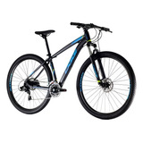 Mountain Bike Oggi Hacker Hds 2020 Aro 29 15 24v Freios De Disco Hidráulico Câmbios Shimano Tourney Ty700 Y Shimano Tourney Tx800 Cor Preto/azul
