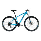 Mountain Bike Oggi Hacker Sport 2021 Aro 29 19 21v Freios De Disco Mecânico Câmbios Shimano Tourney Tz300 Y Shimano Tourney Ty500 Cor Azul-celeste/preto
