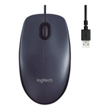 Mouse Com Fio Usb M90 Logitech