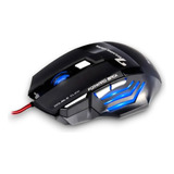 Mouse Gamer Com Fio Óptico Led Rgb 3200 Dpi Usb Pro E-sports