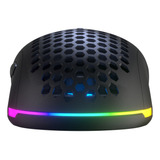 Mouse Gamer Fallen Pantera Pro Wireless Sem Fio Preto Com Led Rgb