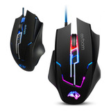 Mouse Gamer Profissional 7d 3200 Dpi Led Gaming Usb Ms-g270