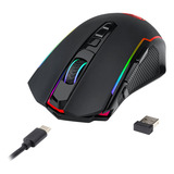 Mouse Gamer Redragon Ranger Lite Wireless M910-ks Rgb Preto