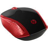 Mouse Hp S/ Fio Usb X200 Vermelho