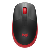 Mouse Logitech M190 Sem Fio Vermelho