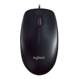 Mouse Logitech Usb Com Com Fio M90 Preto