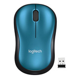 Mouse M185 Sem Fio Com Alcance De 10 Metros 2,4 Ghz Cor Azul Logitech