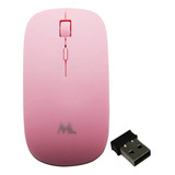 Mouse Mtek Pmf423p Sem Fio Usb Nano 1600dpi Rosa
